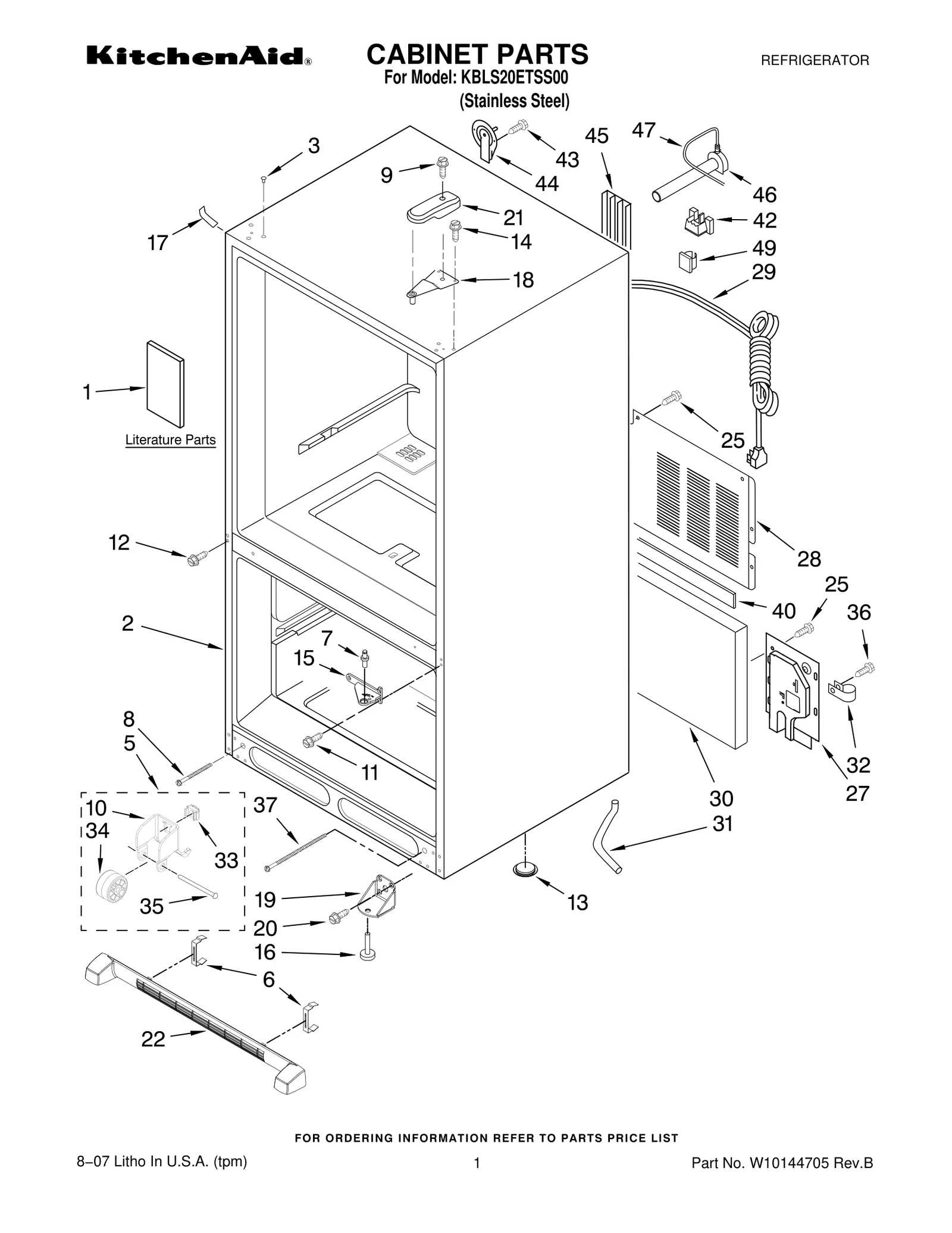 CABINET PARTS