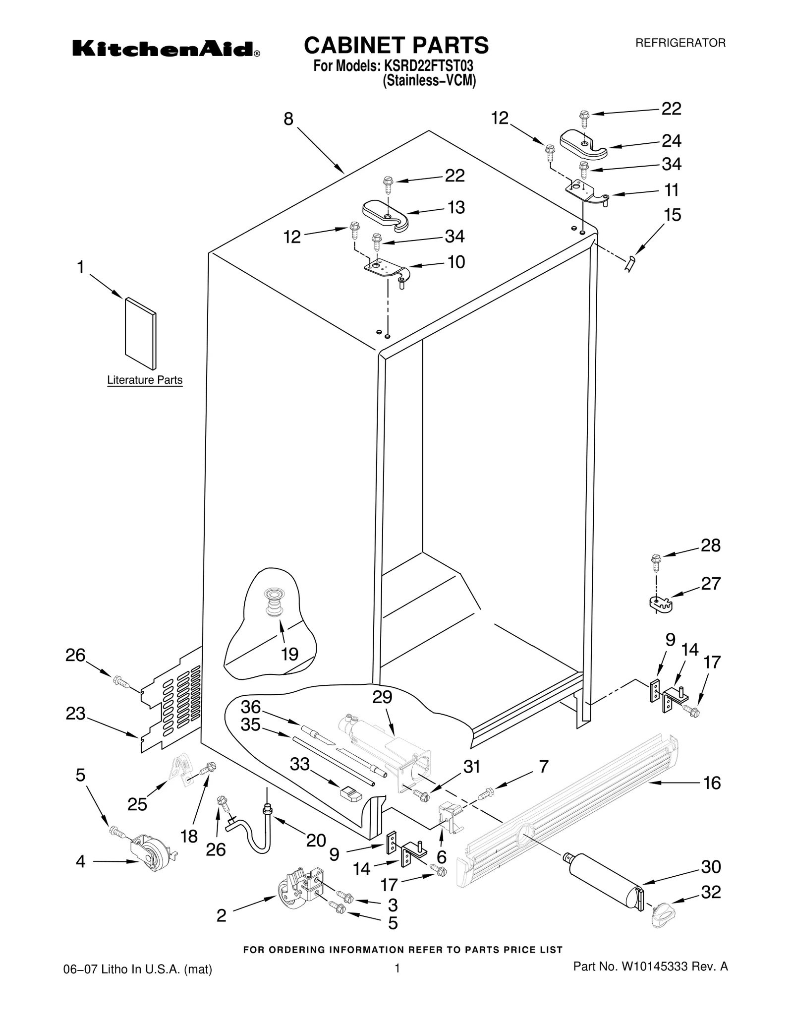 CABINET PARTS