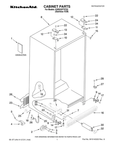 CABINET PARTS