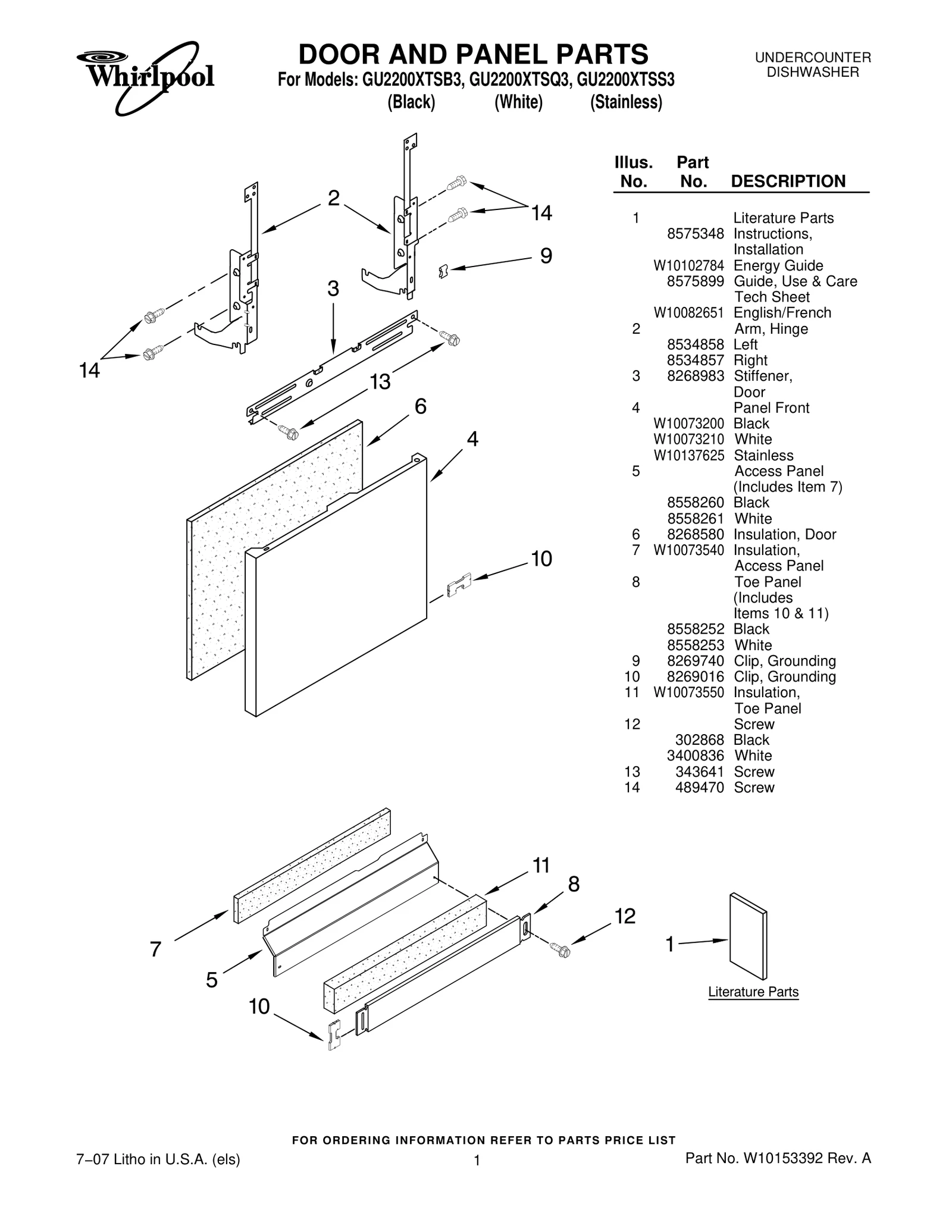 DOOR AND PANEL PARTS