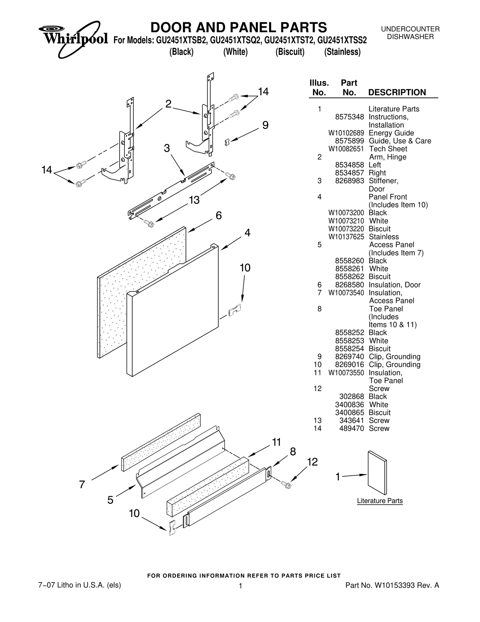 DOOR AND PANEL PARTS