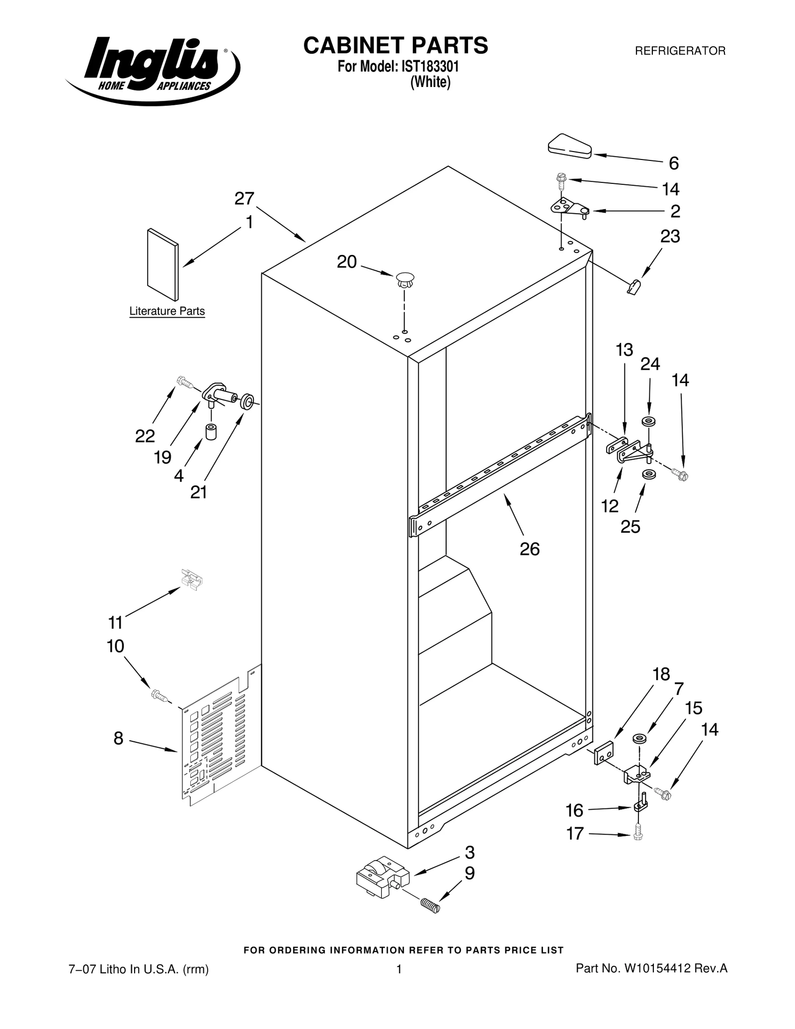 CABINET PARTS