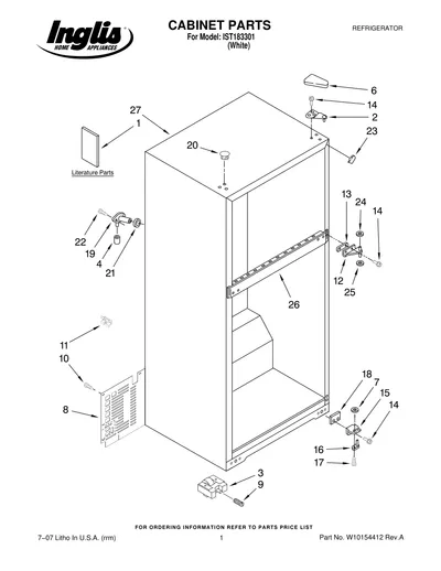 CABINET PARTS