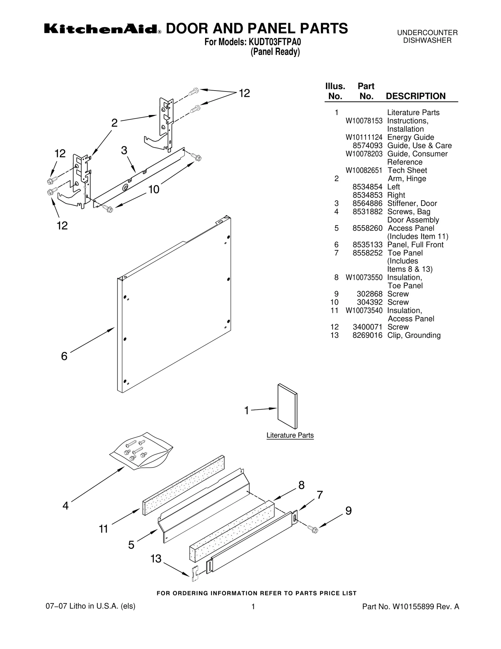 DOOR AND PANEL PARTS