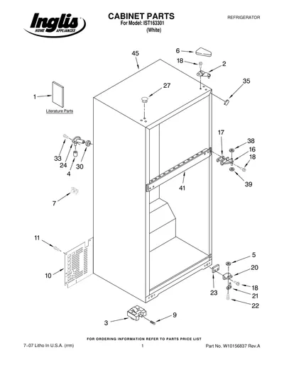 CABINET PARTS