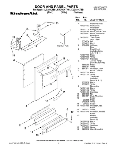 DOOR AND PANEL PARTS