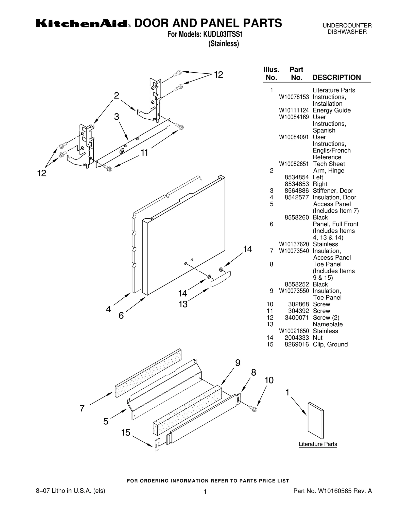 DOOR AND PANEL PARTS