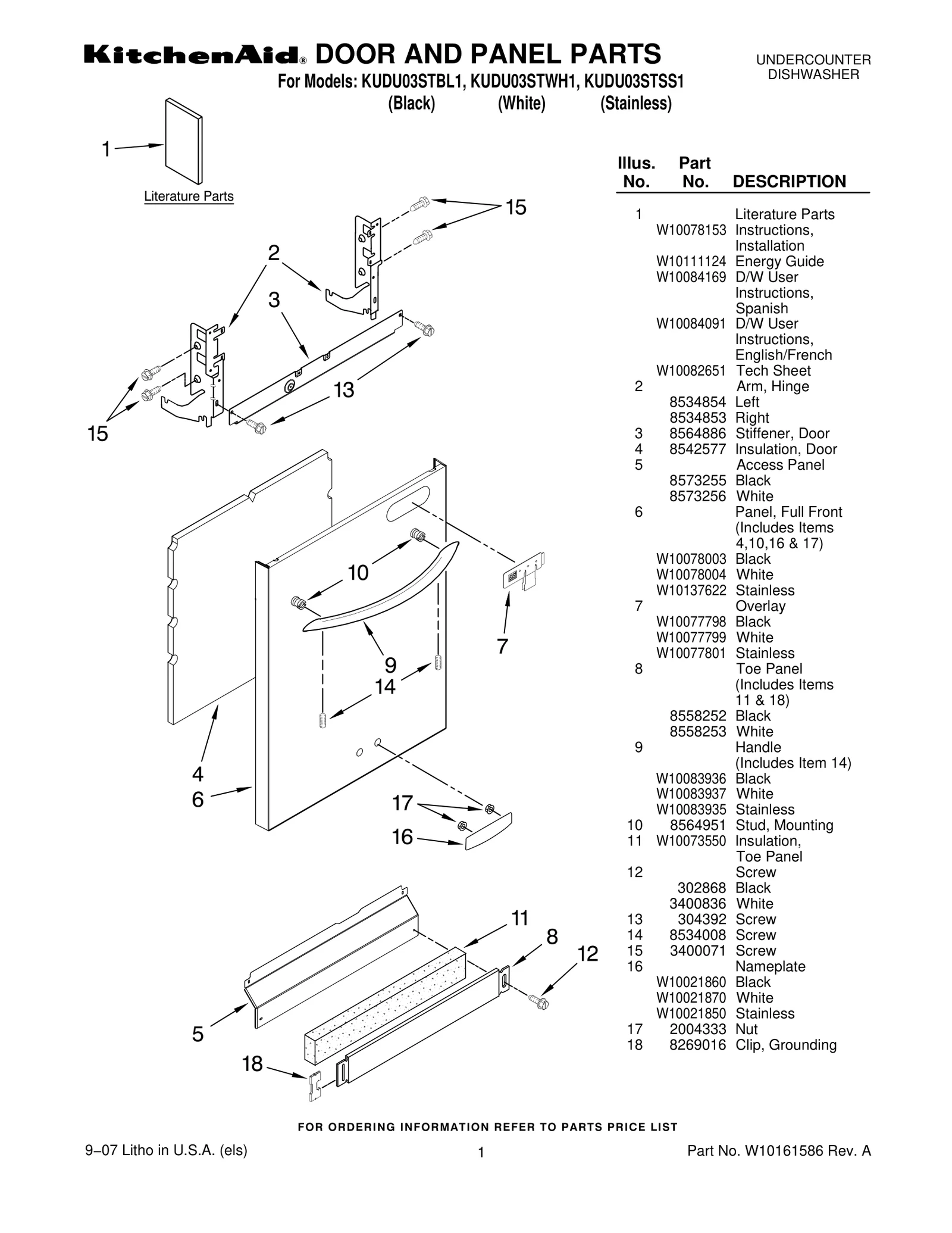 DOOR AND PANEL PARTS