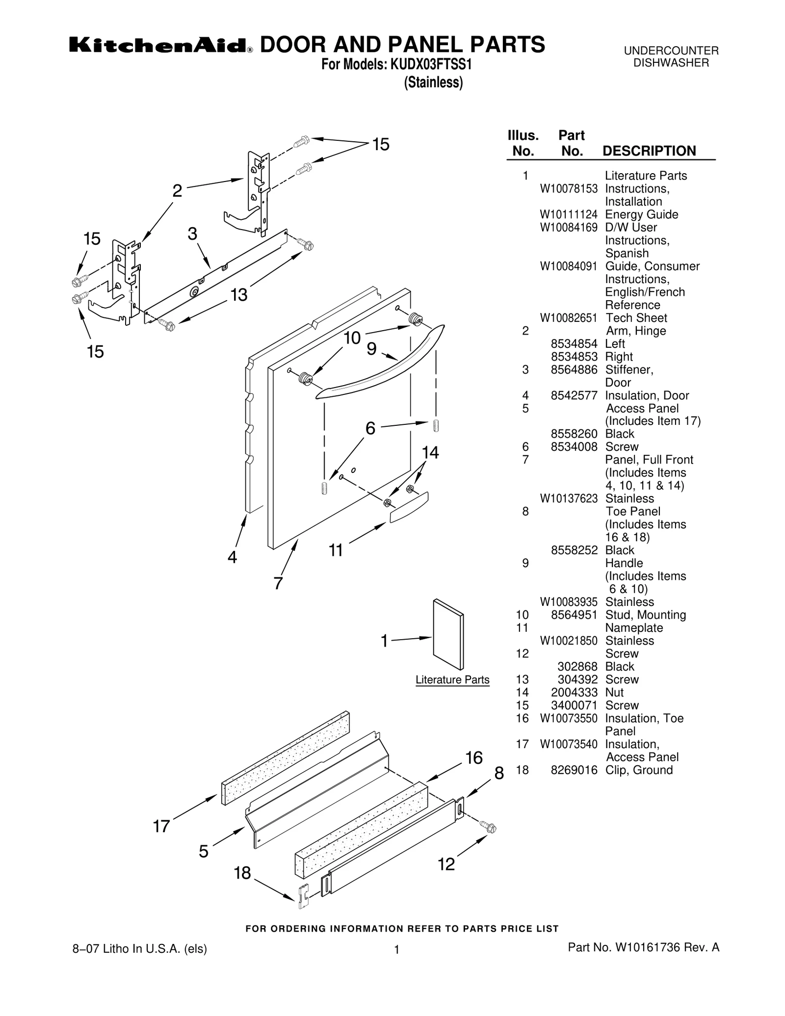 DOOR AND PANEL PARTS