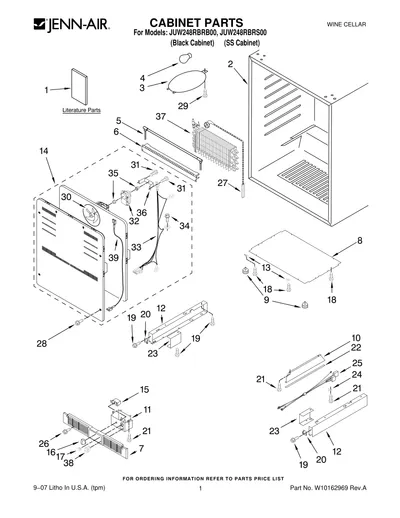 CABINET PARTS