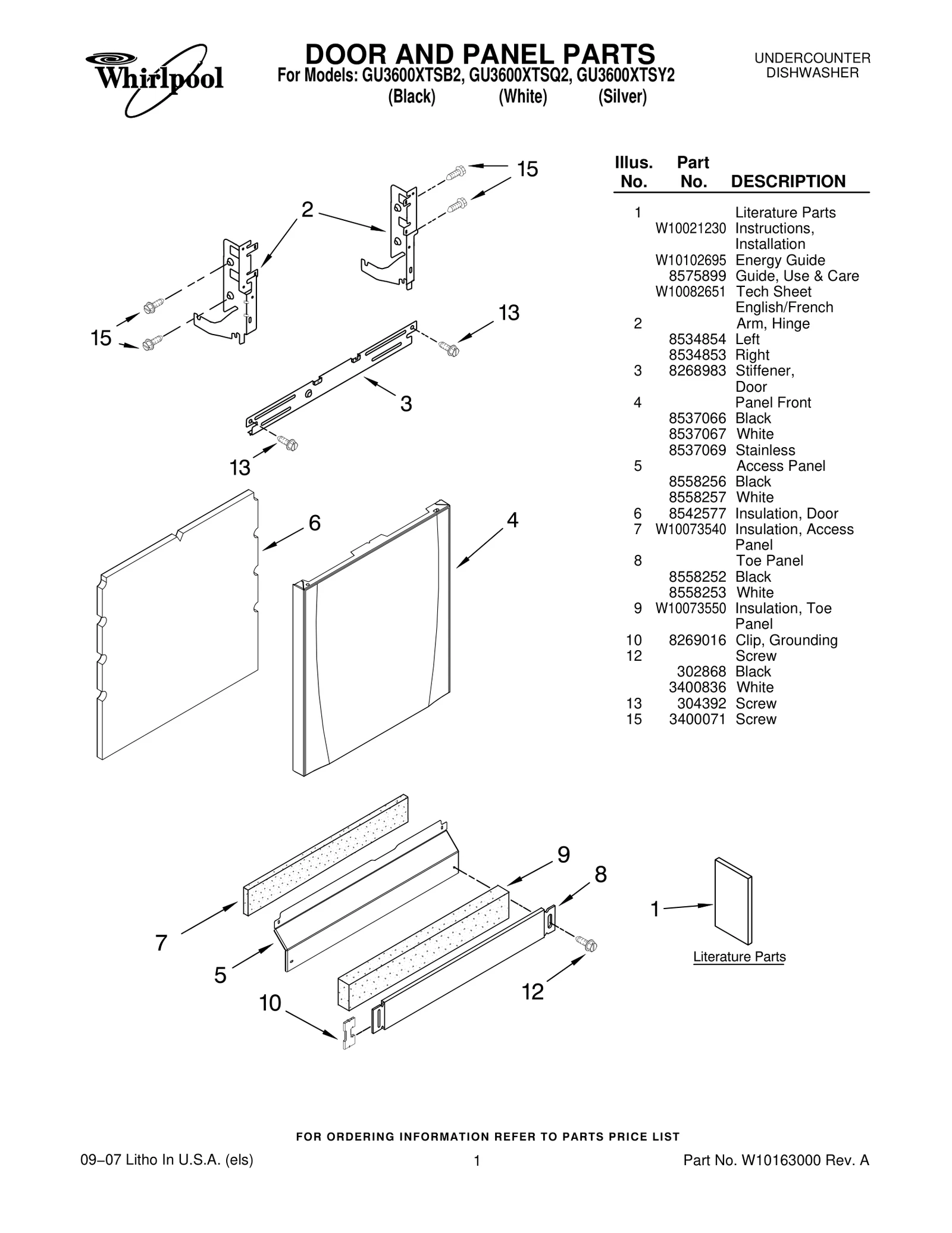 DOOR AND PANEL PARTS