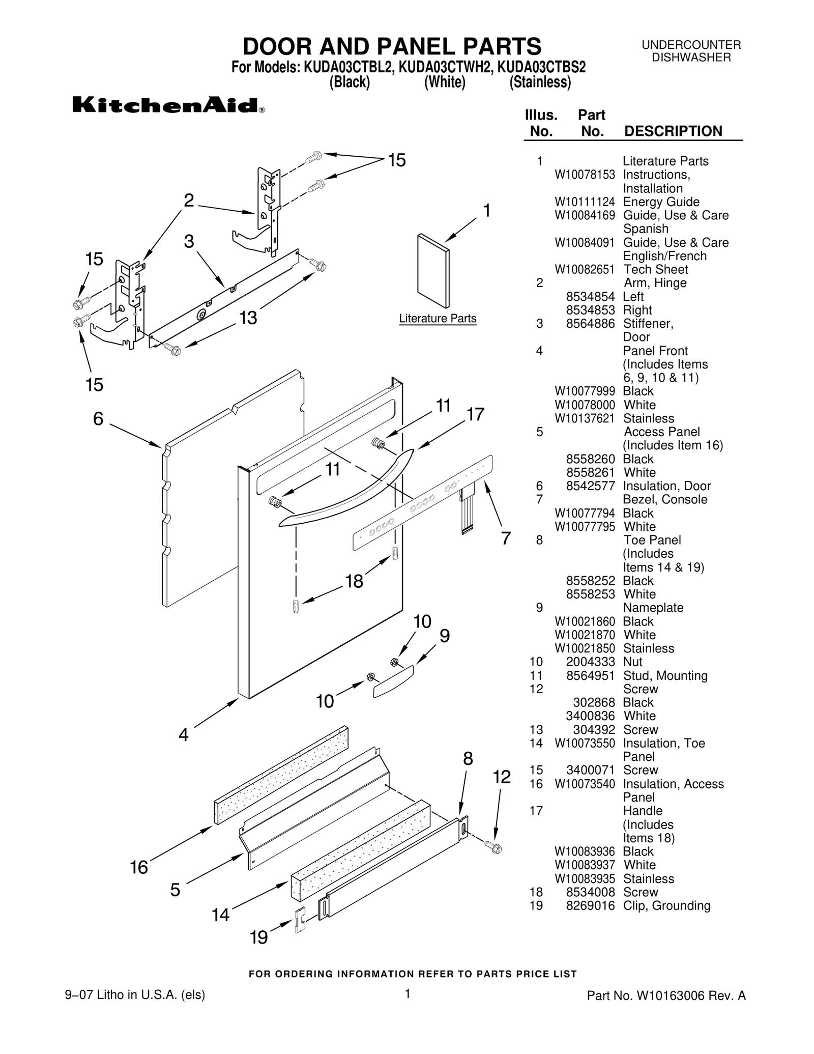 DOOR AND PANEL PARTS