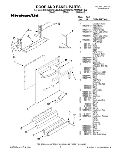 DOOR AND PANEL PARTS