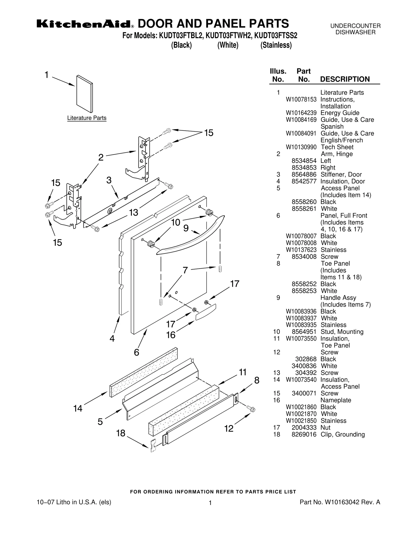 DOOR AND PANEL PARTS