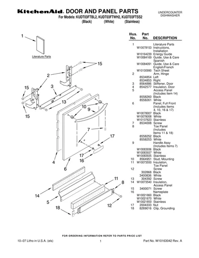 DOOR AND PANEL PARTS