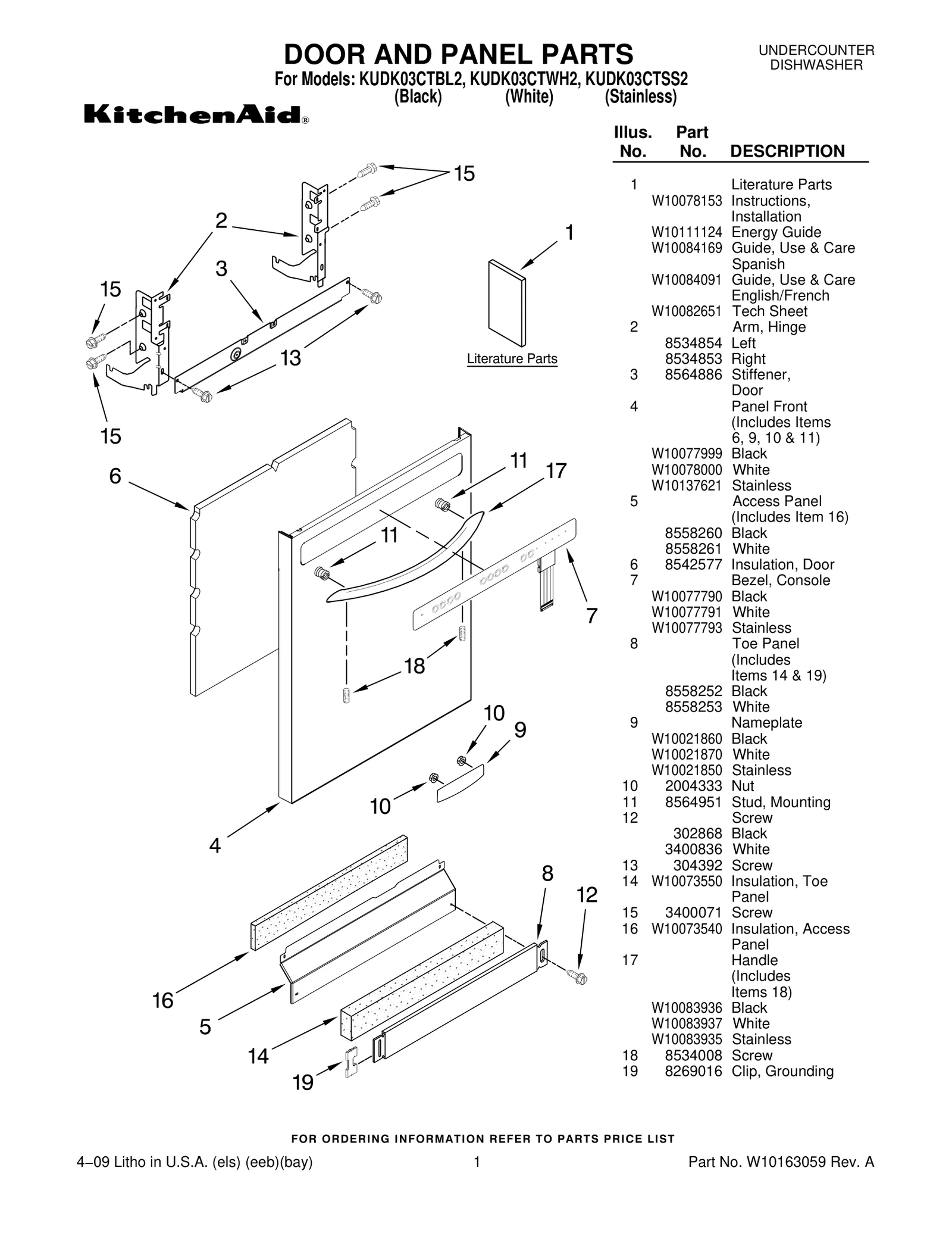DOOR AND PANEL PARTS