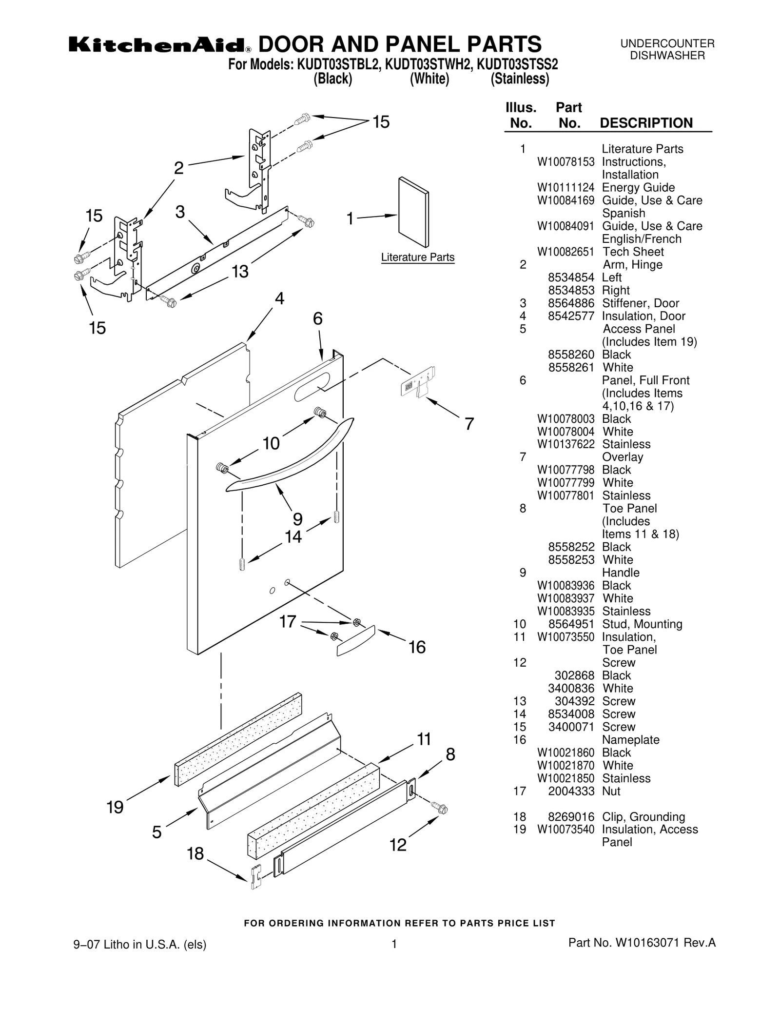 DOOR AND PANEL PARTS