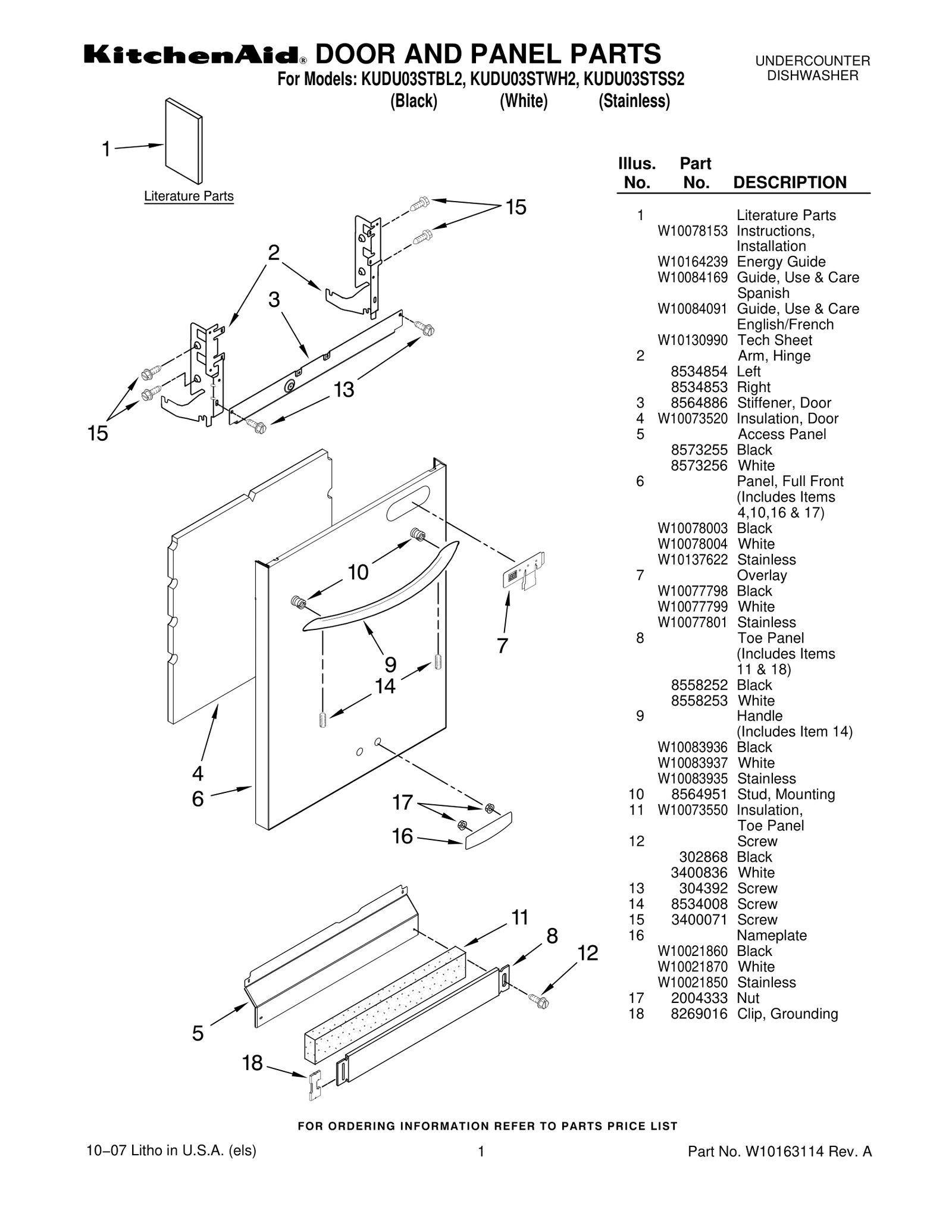 DOOR AND PANEL PARTS
