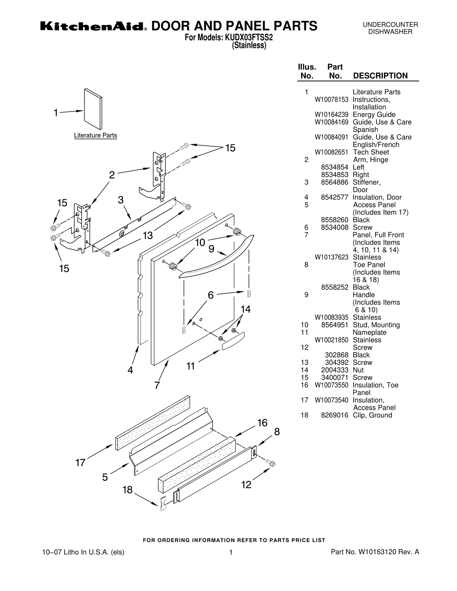 DOOR AND PANEL PARTS