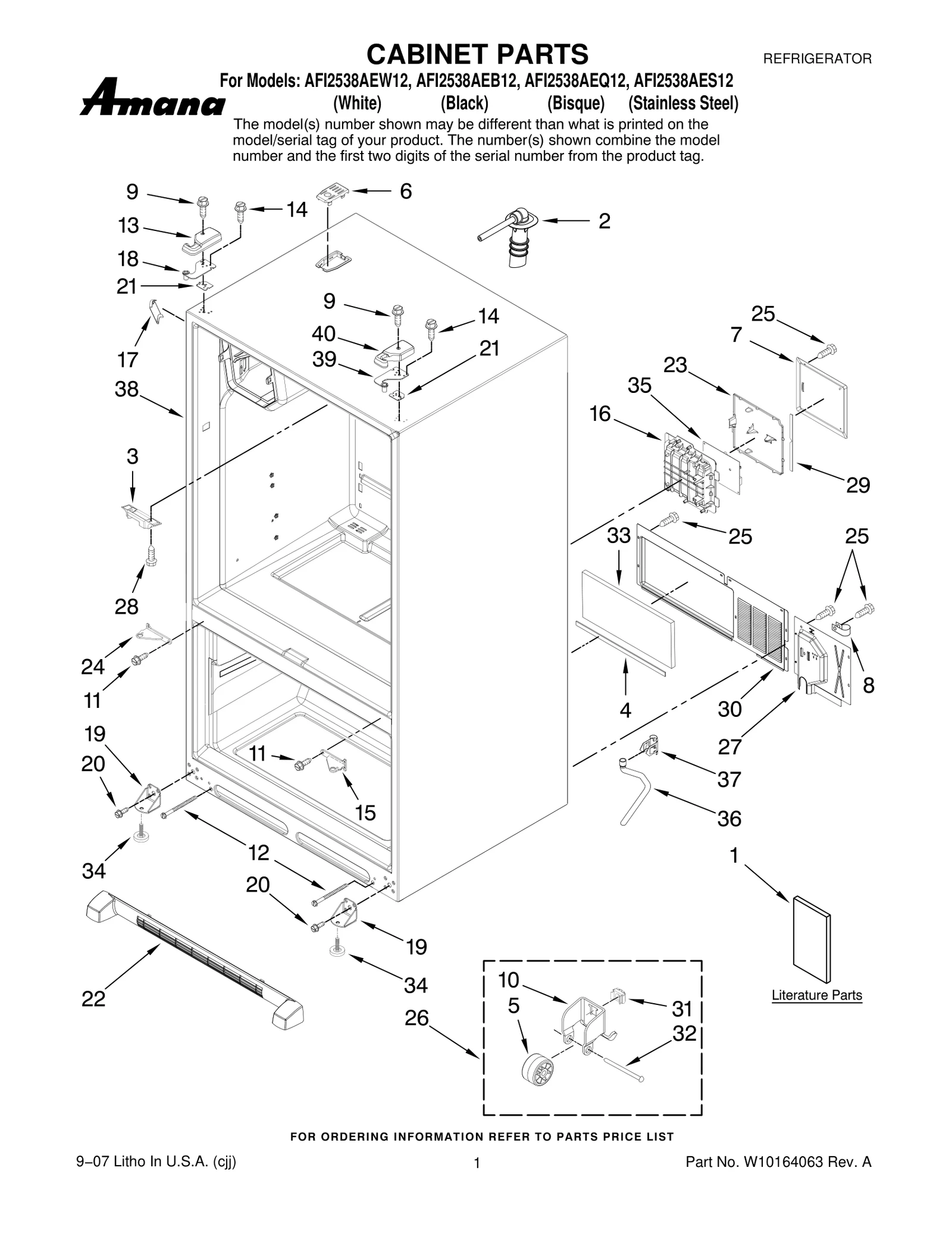 CABINET PARTS