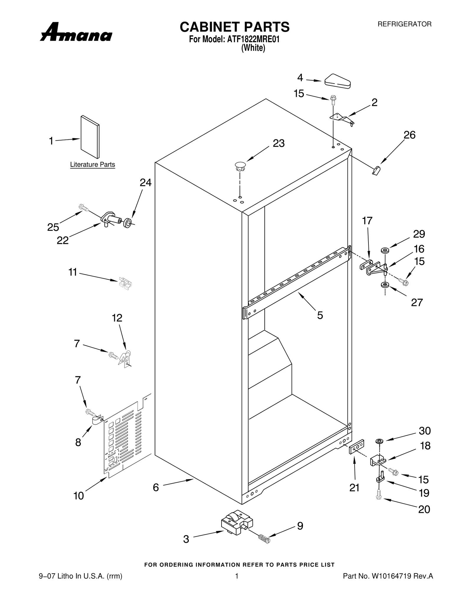 CABINET PARTS
