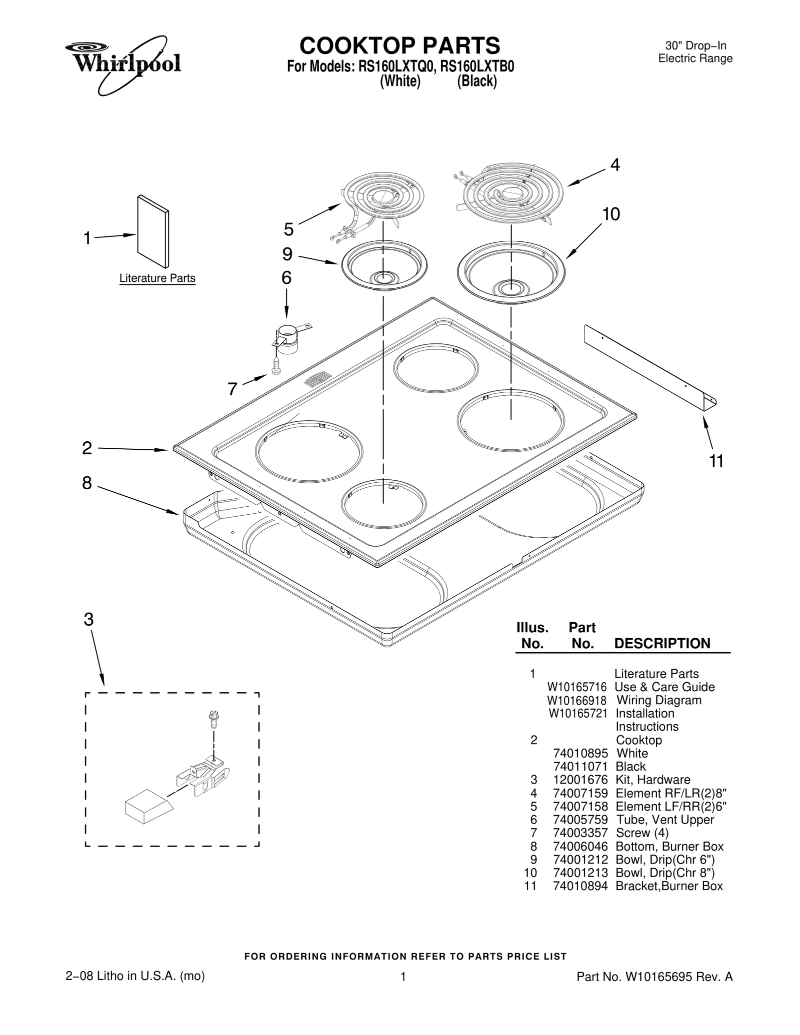 COOKTOP PARTS