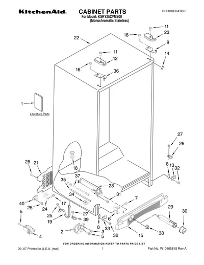 CABINET PARTS