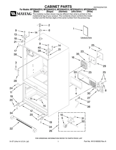 CABINET PARTS