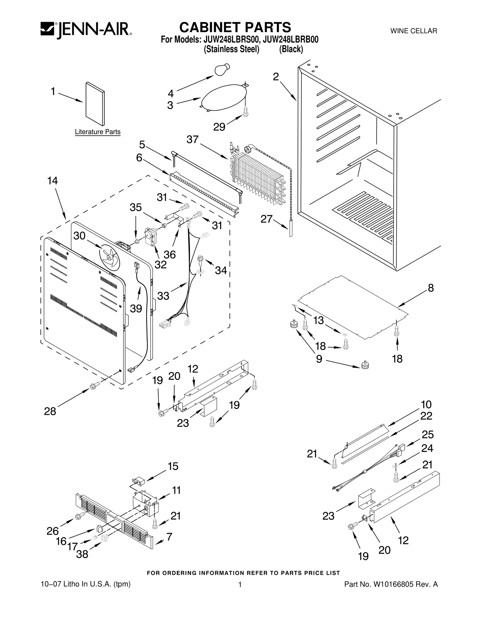 CABINET PARTS