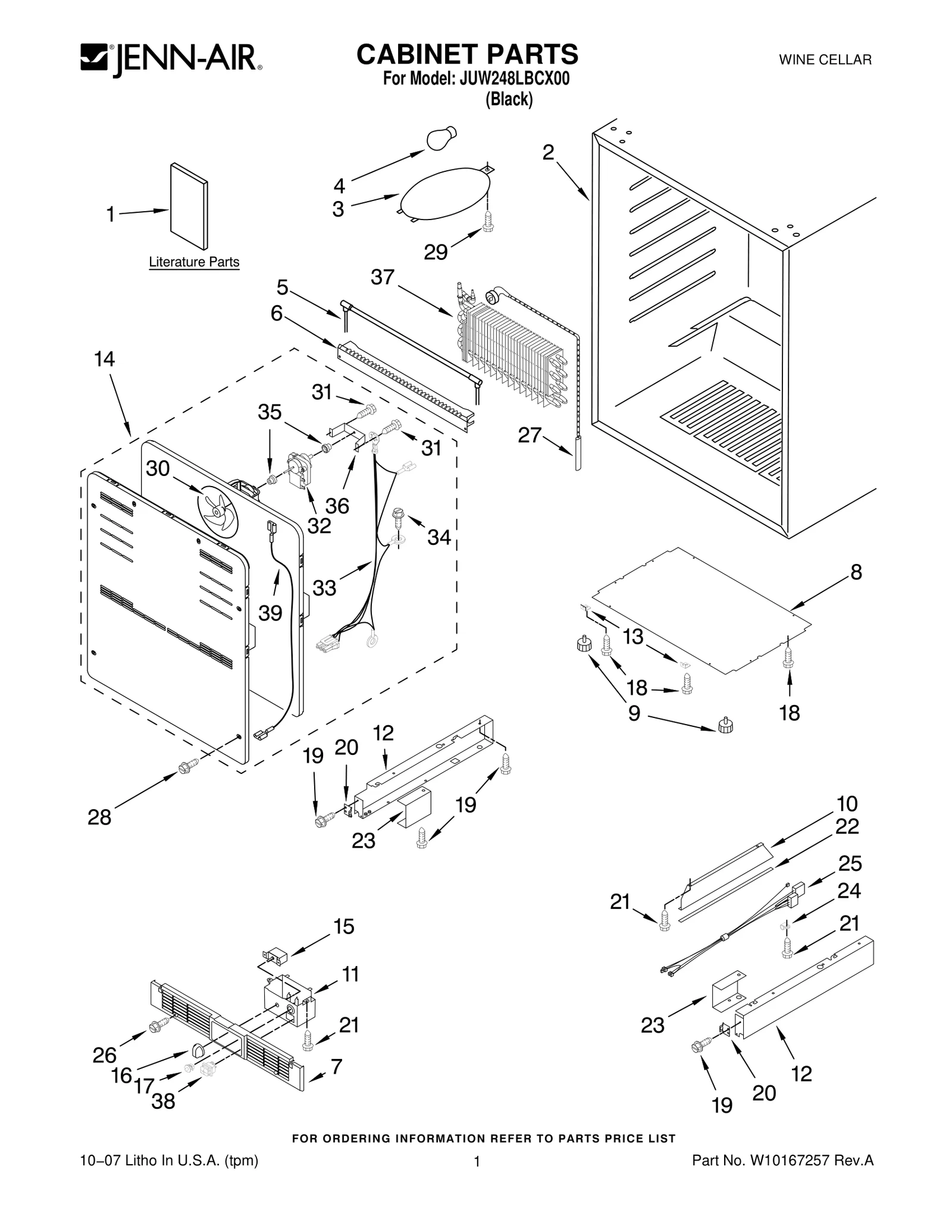 CABINET PARTS