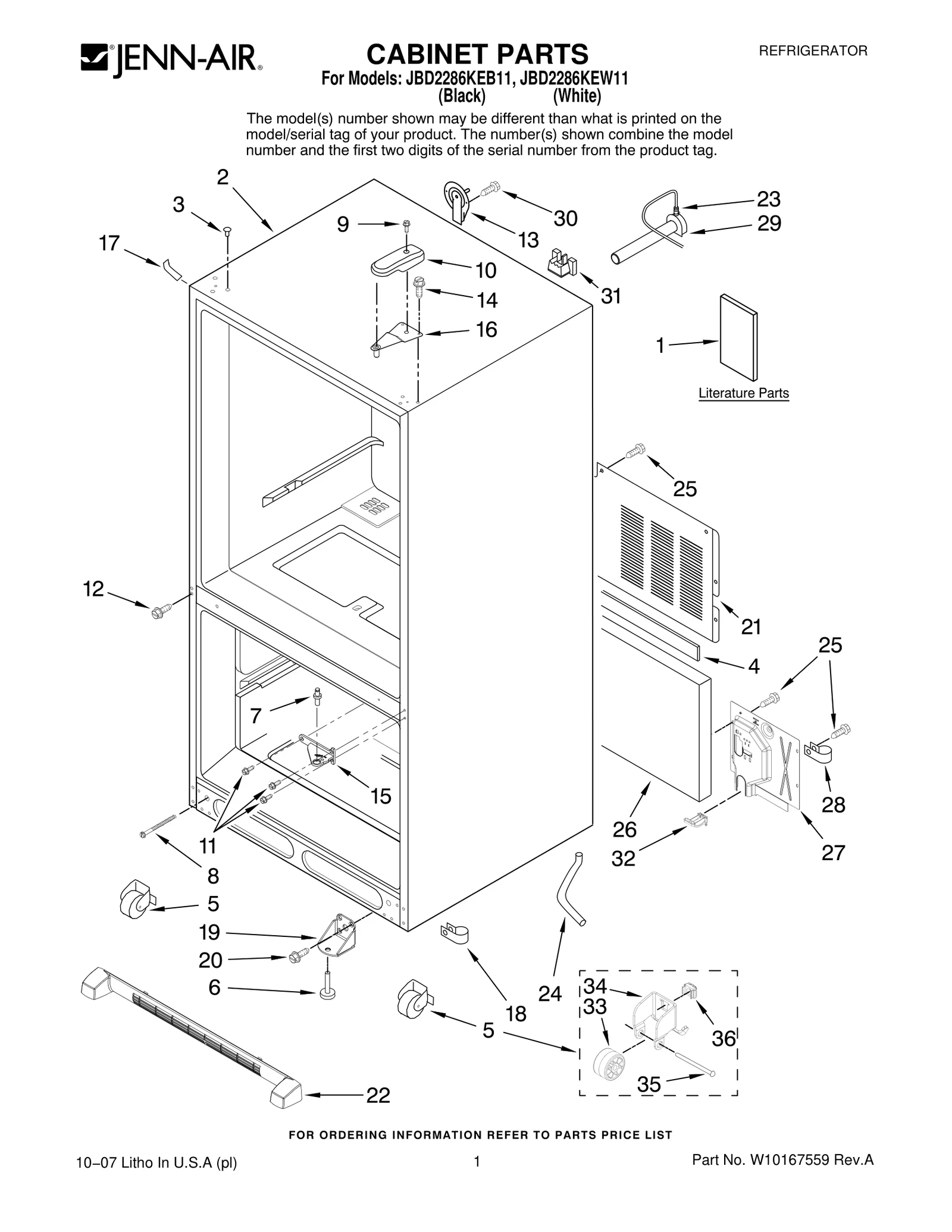 CABINET PARTS