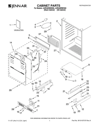 CABINET PARTS