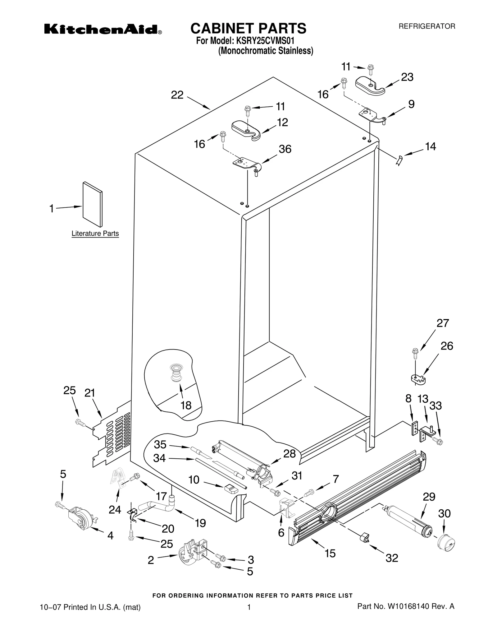CABINET PARTS