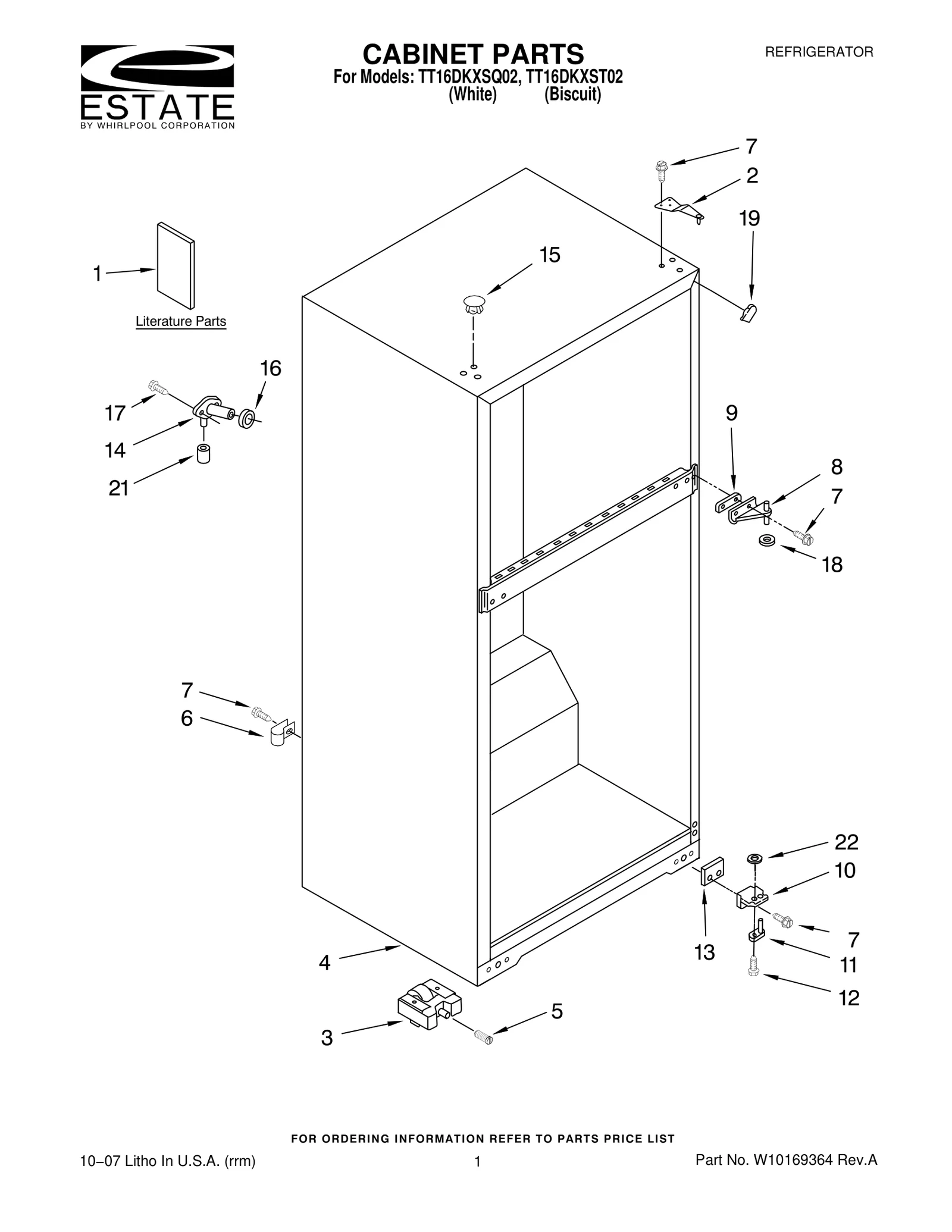 CABINET PARTS