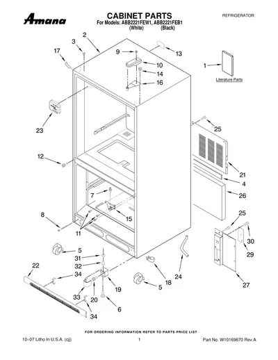 CABINET PARTS