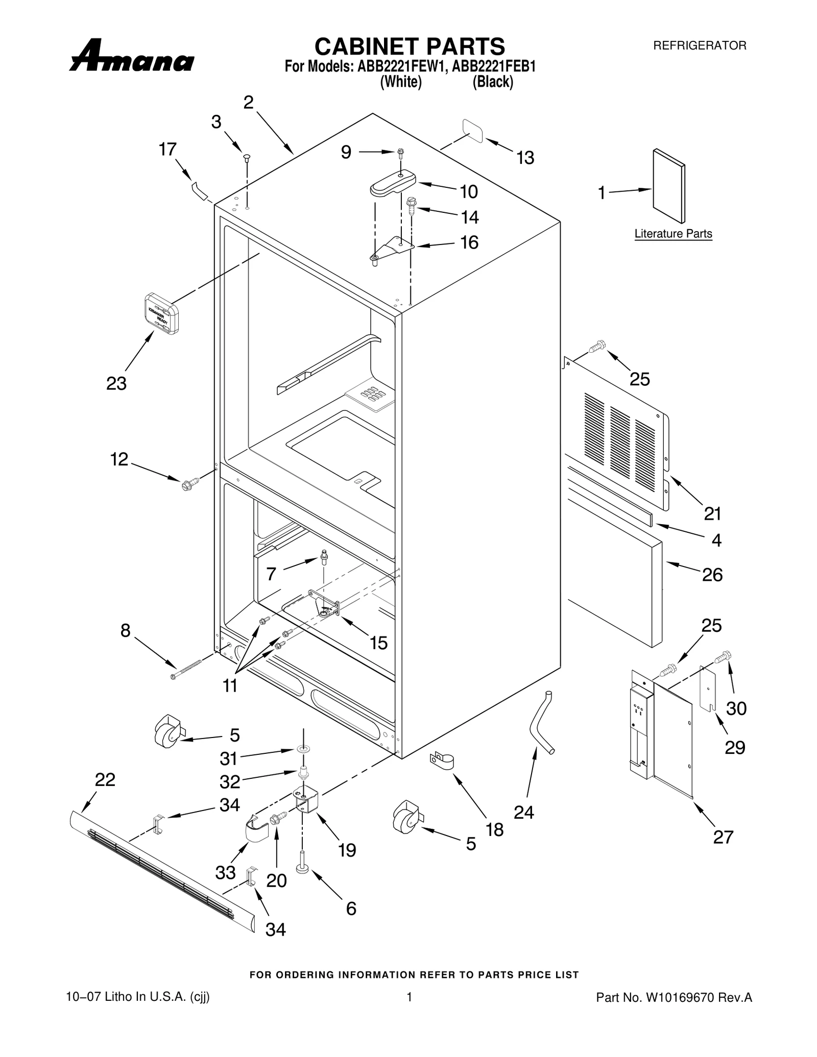 CABINET PARTS