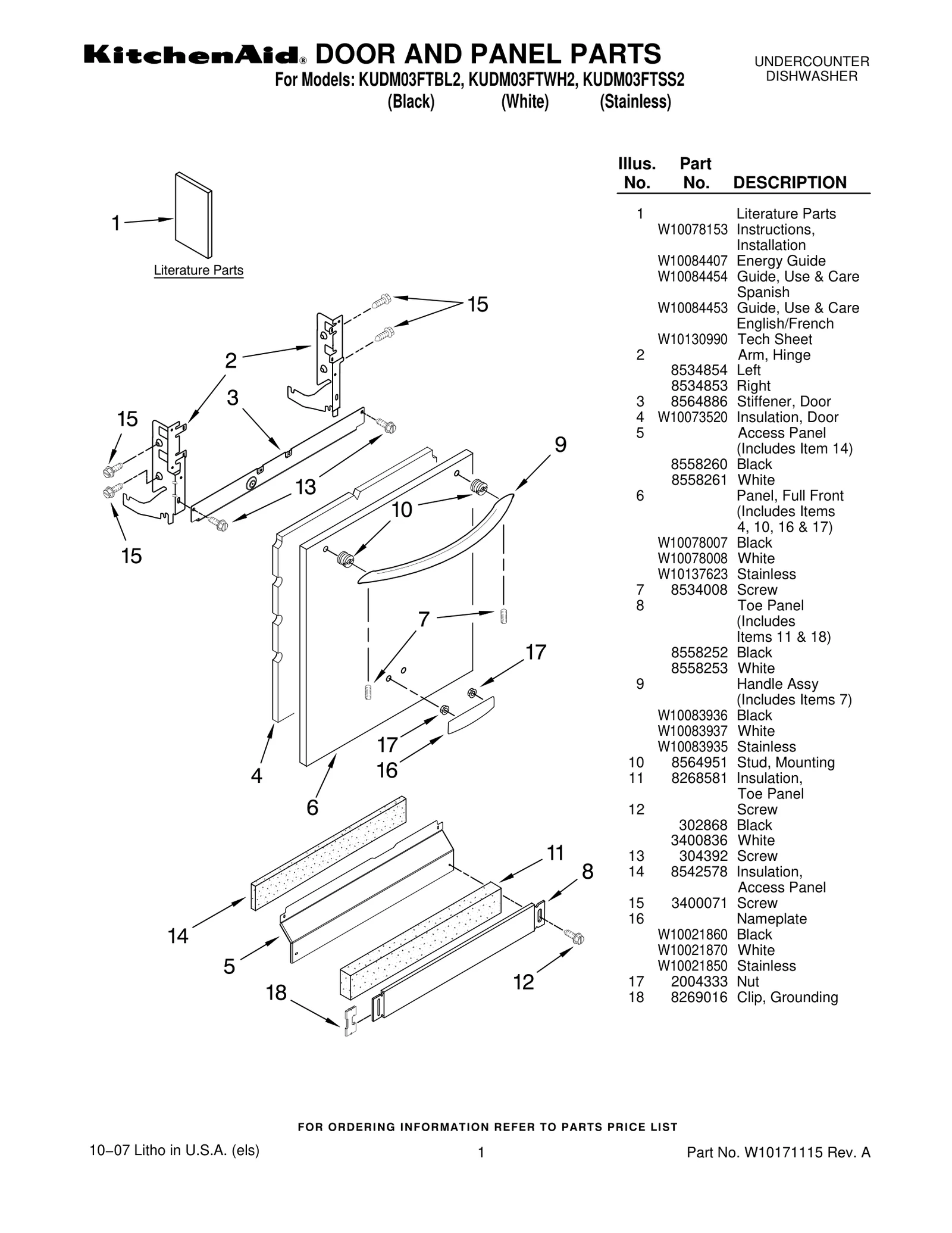 DOOR AND PANEL PARTS