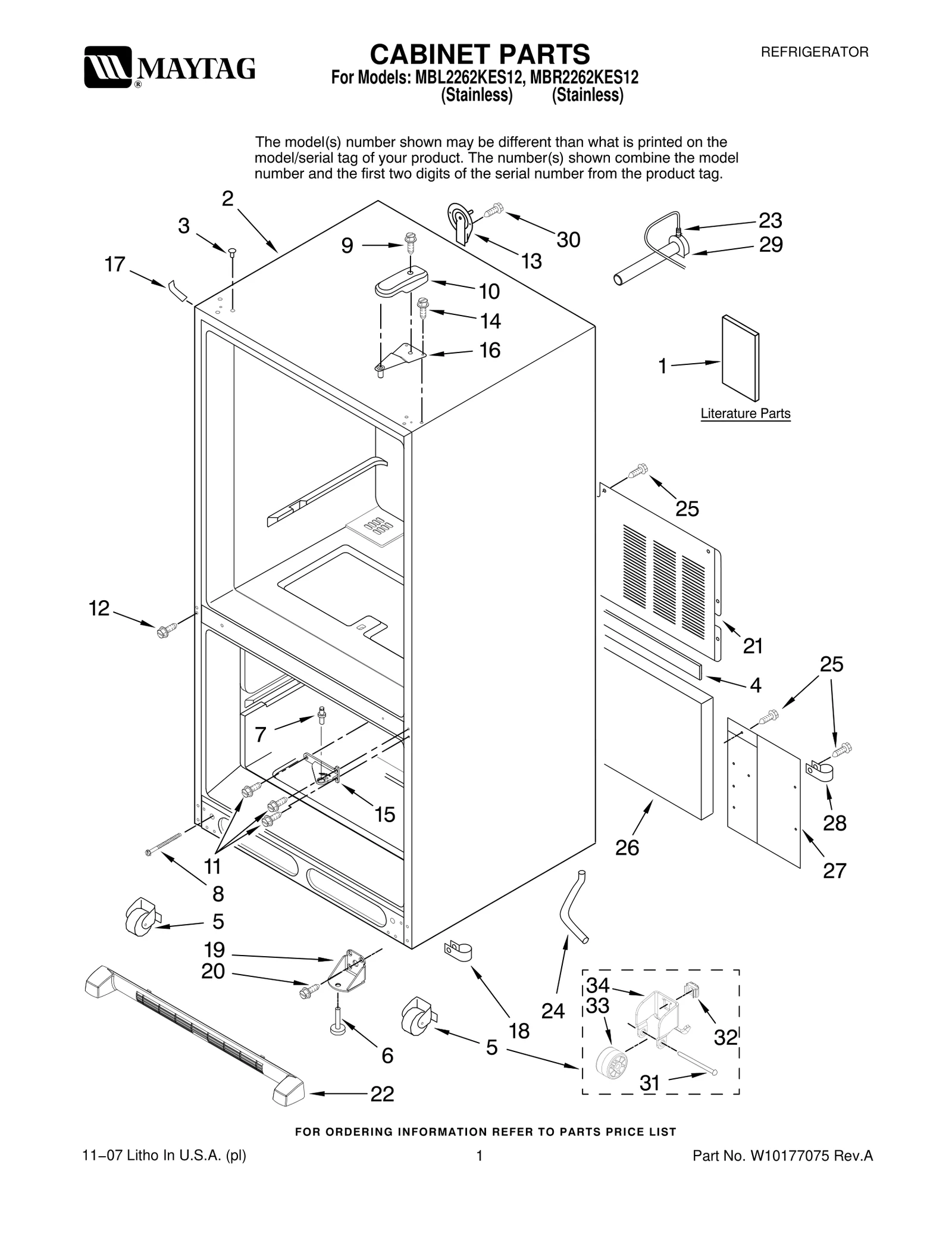 CABINET PARTS