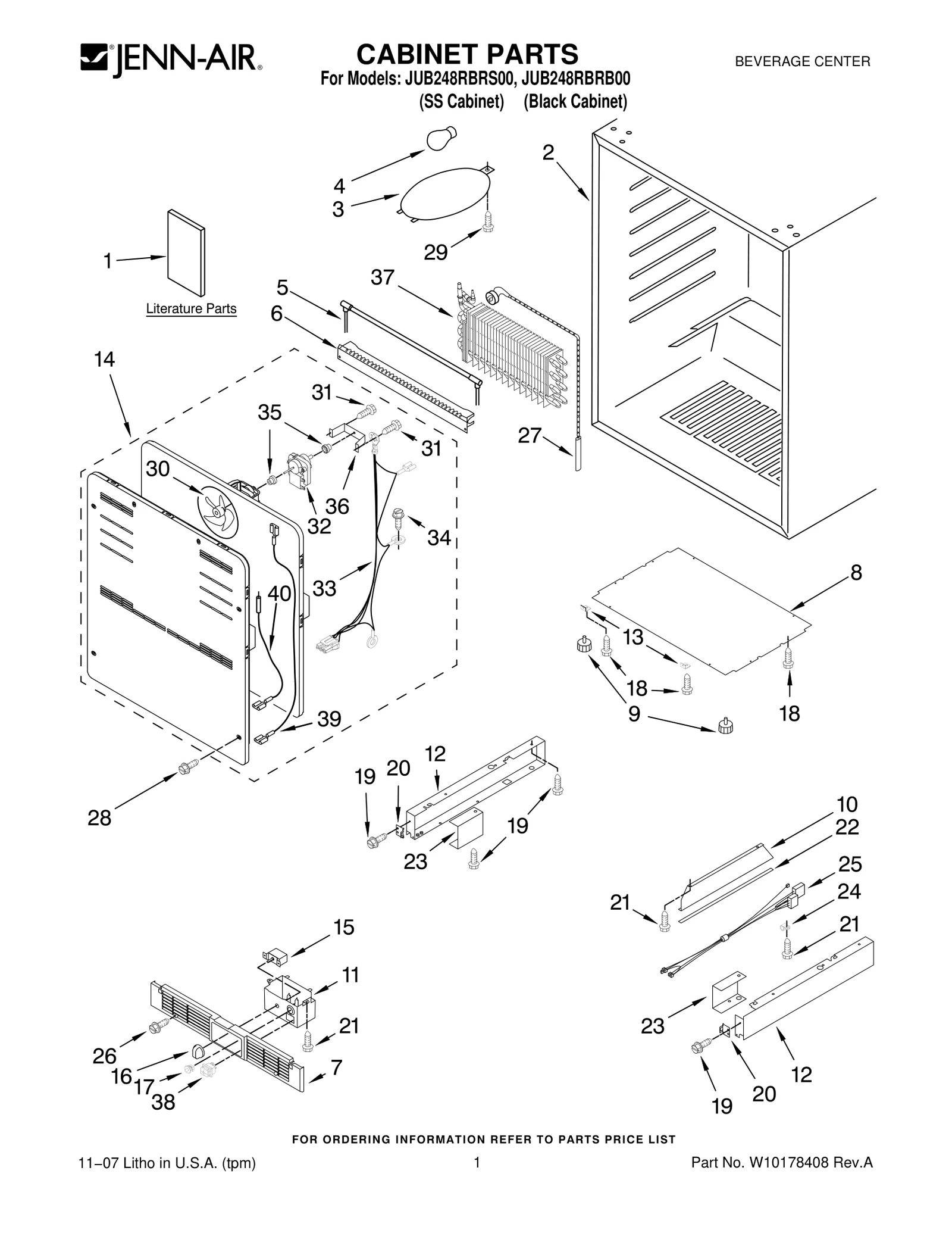 CABINET PARTS