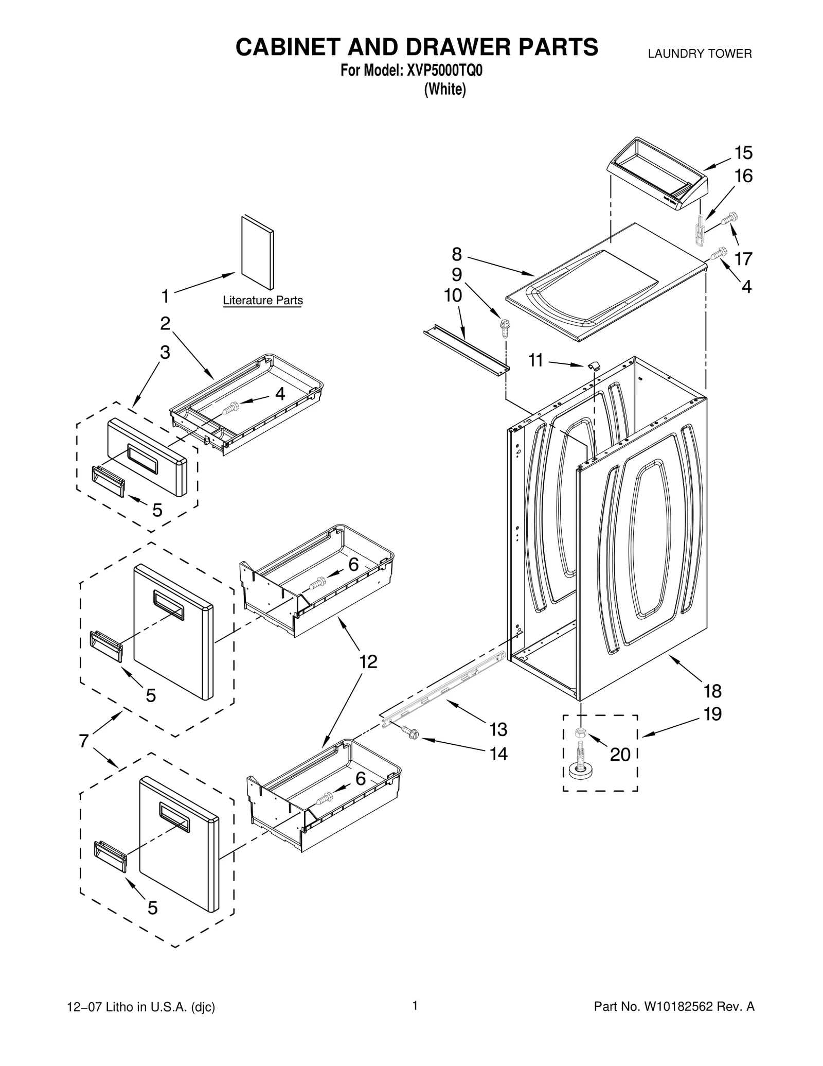 CABINET AND DRAWER PARTS