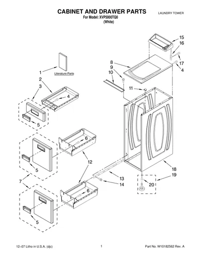 CABINET AND DRAWER PARTS