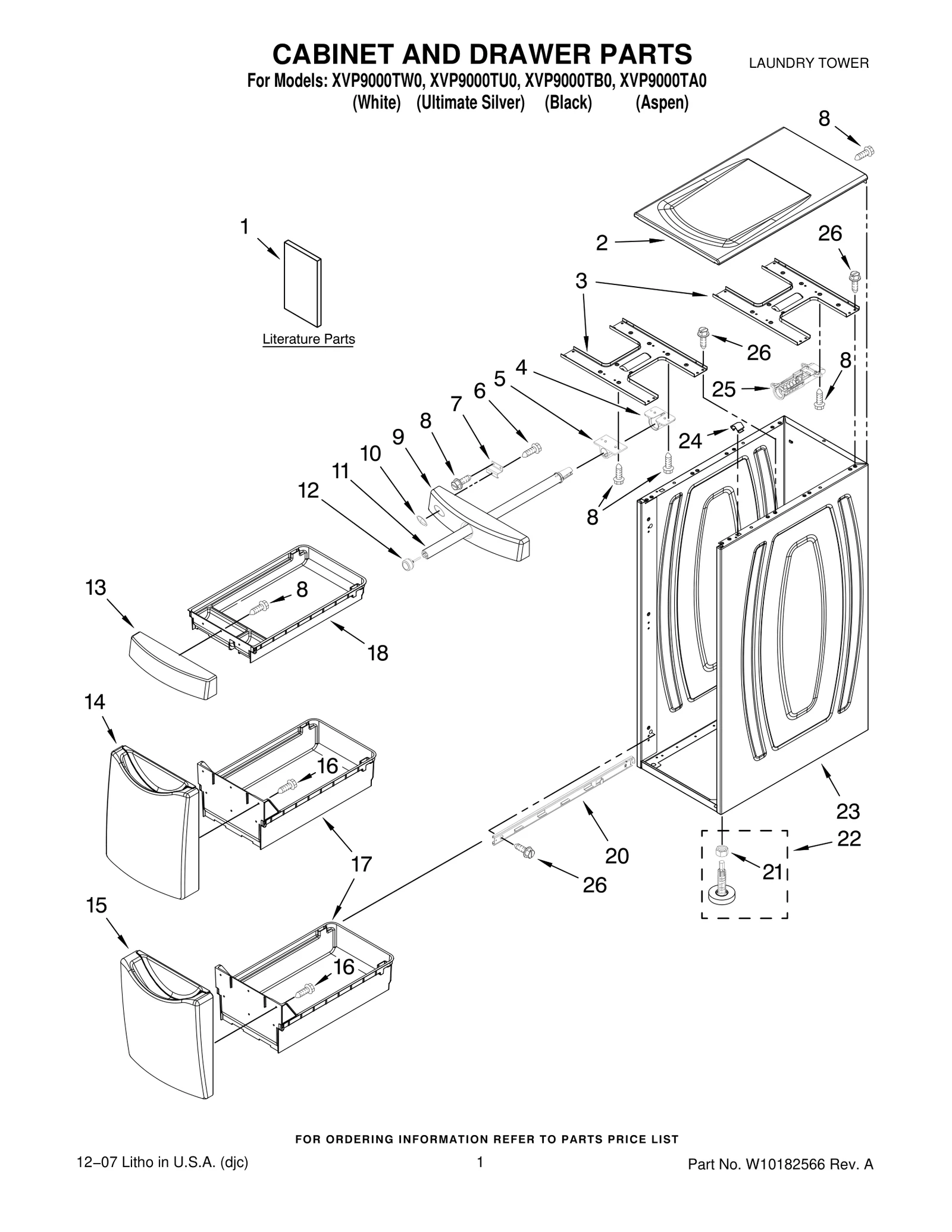 CABINET AND DRAWER PARTS