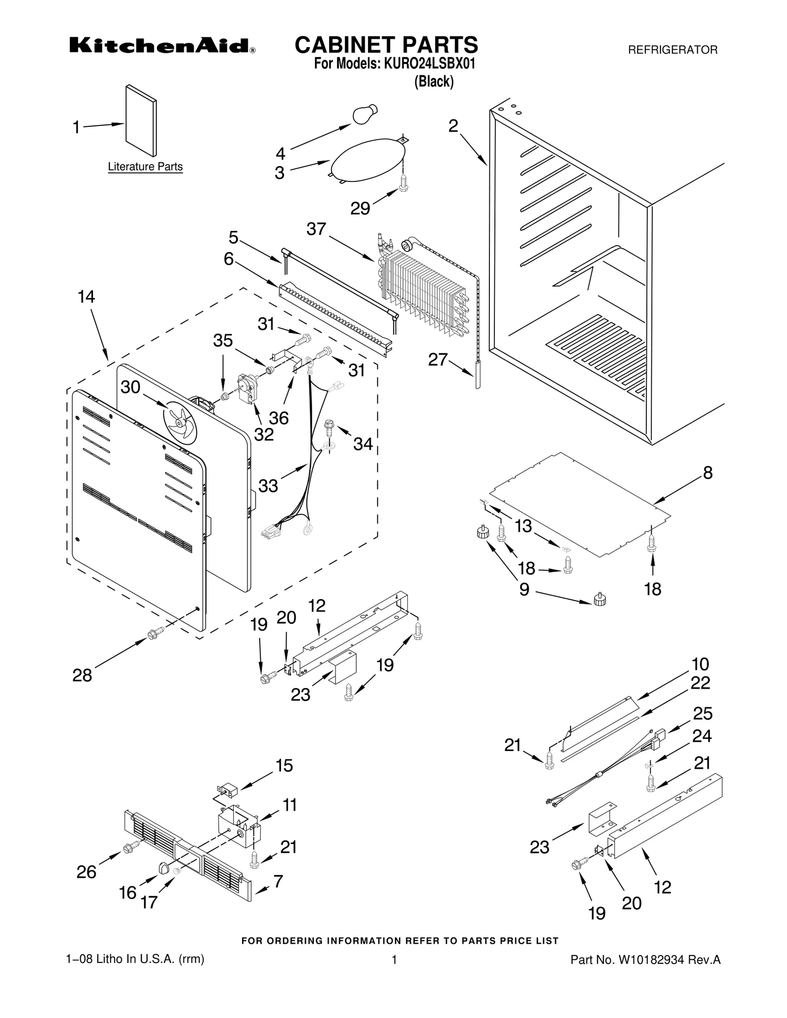 CABINET PARTS