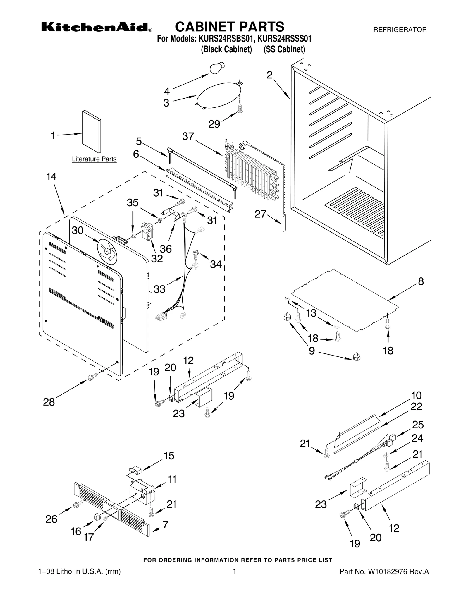CABINET PARTS
