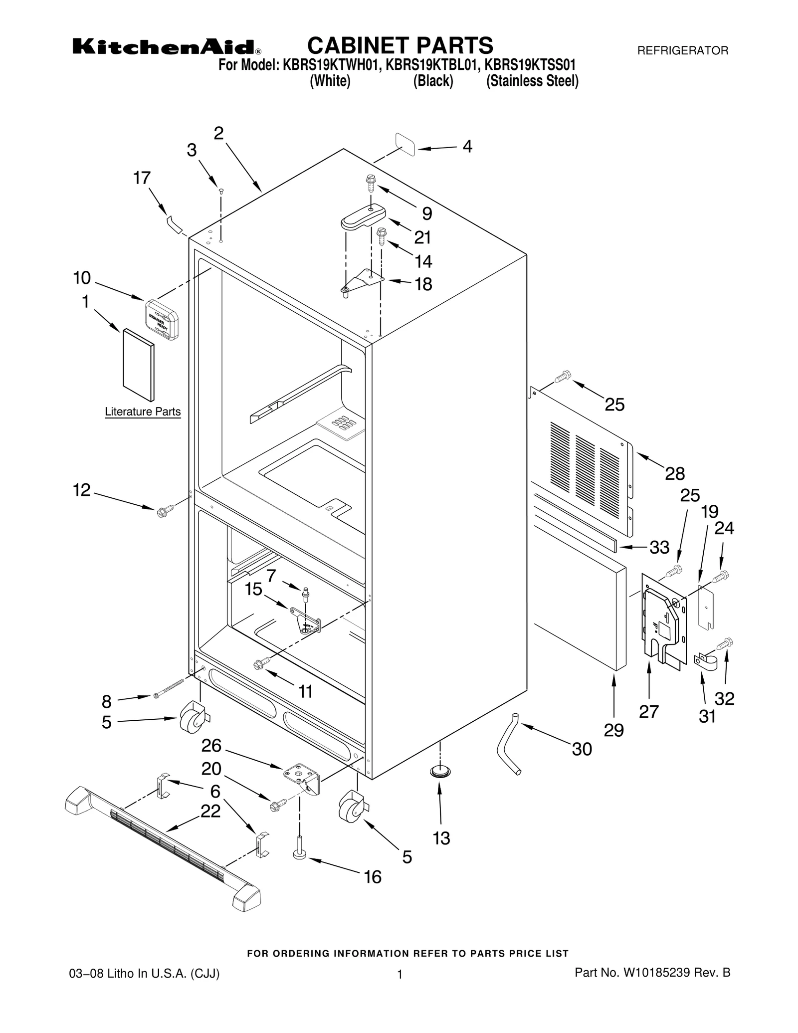 CABINET PARTS