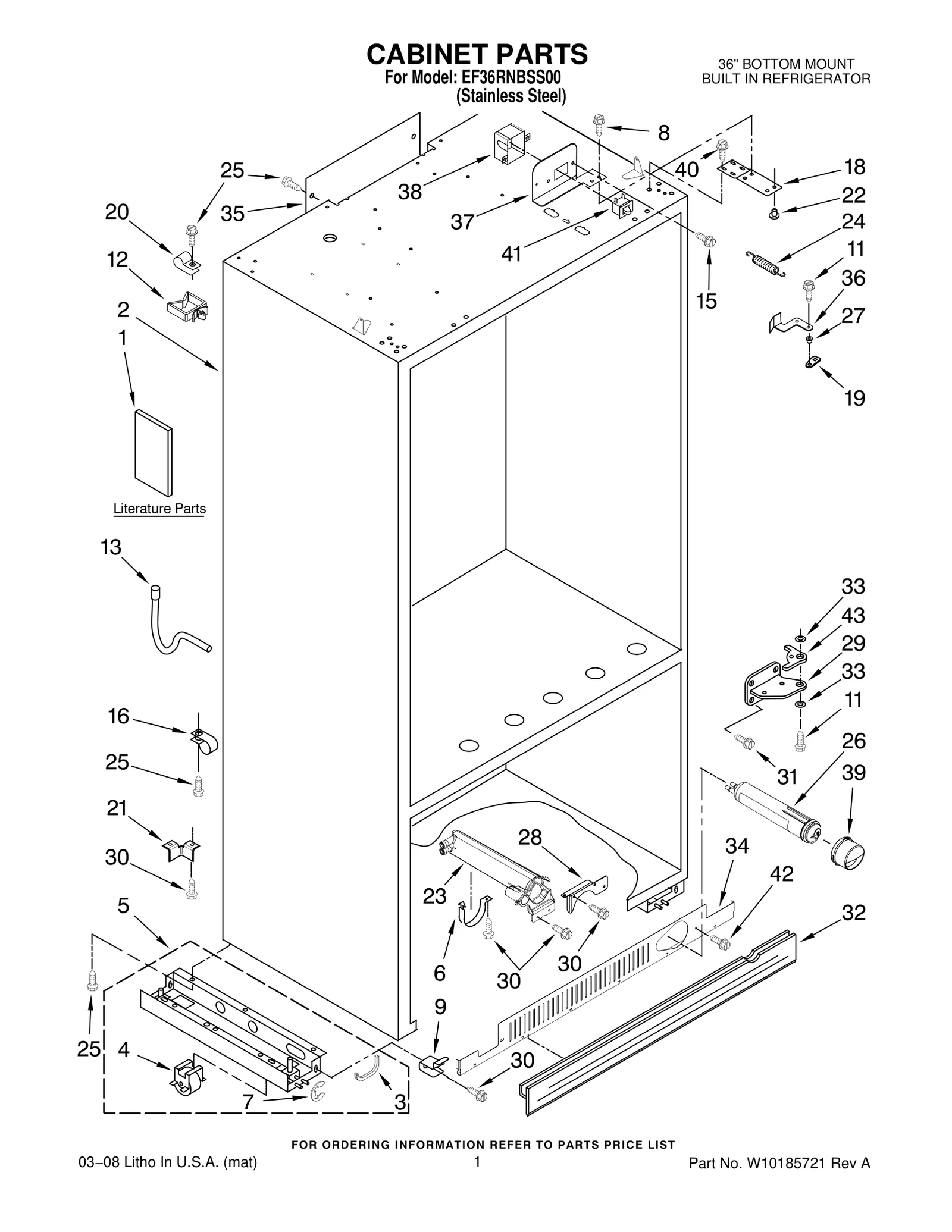 CABINET PARTS