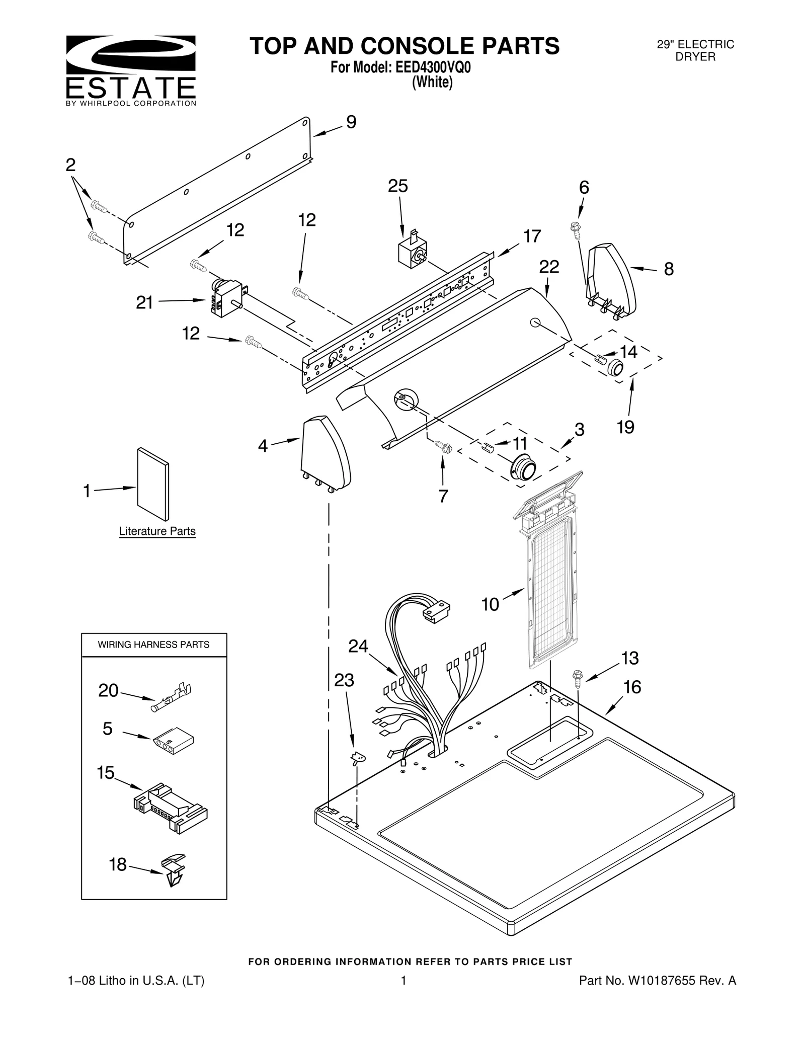 TOP AND CONSOLE PARTS