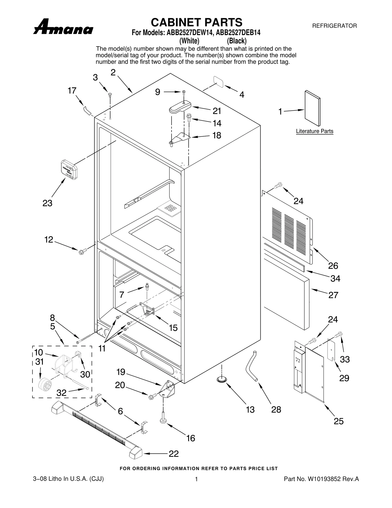 CABINET PARTS