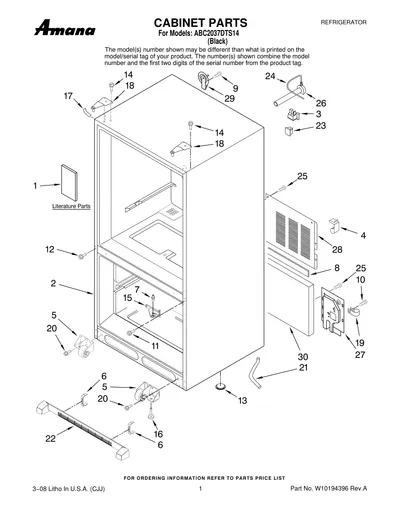 CABINET PARTS