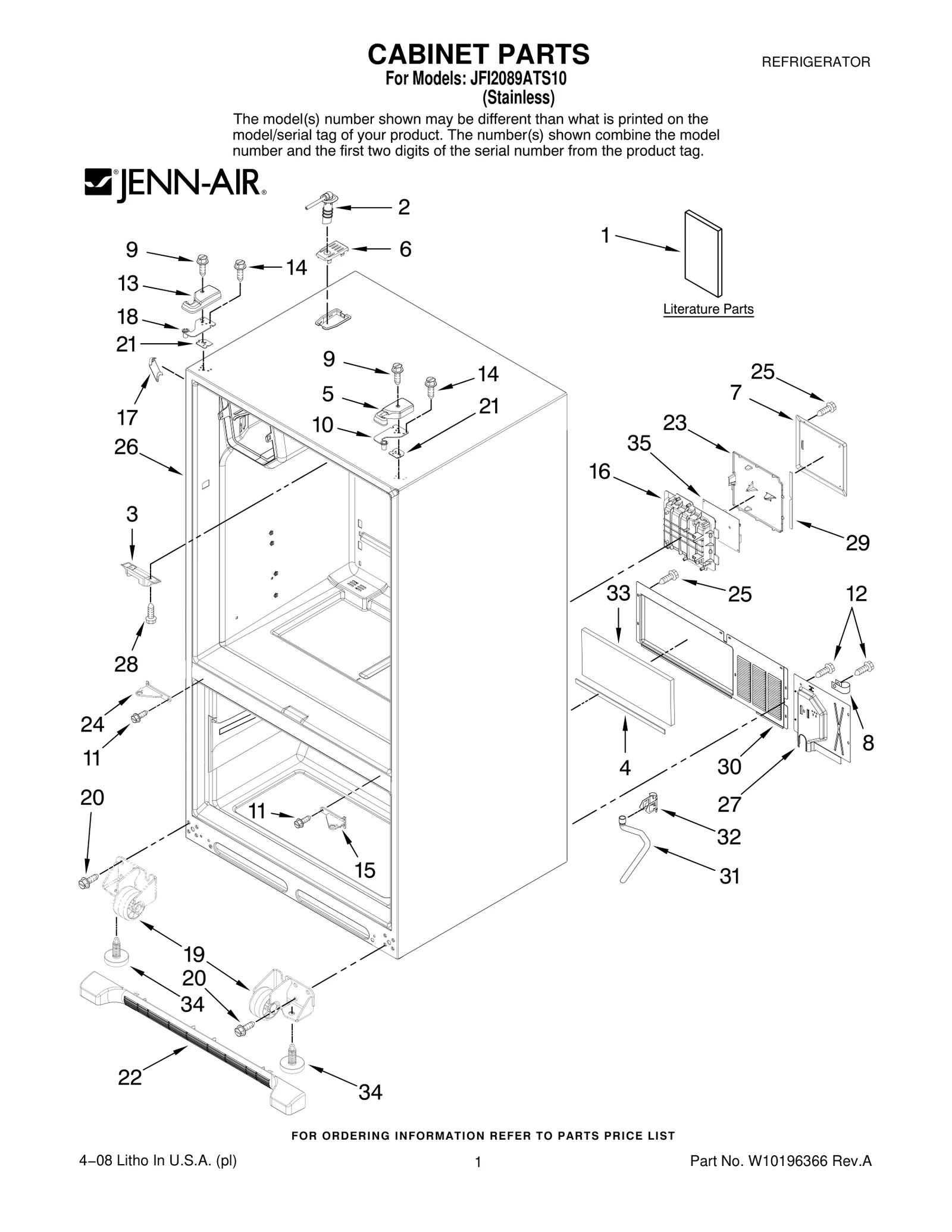 CABINET PARTS